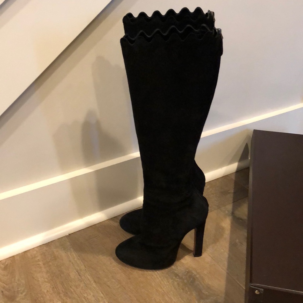 Alaia Tall Suede Boots
